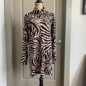 NEW Prettylittlething zebra shift dress